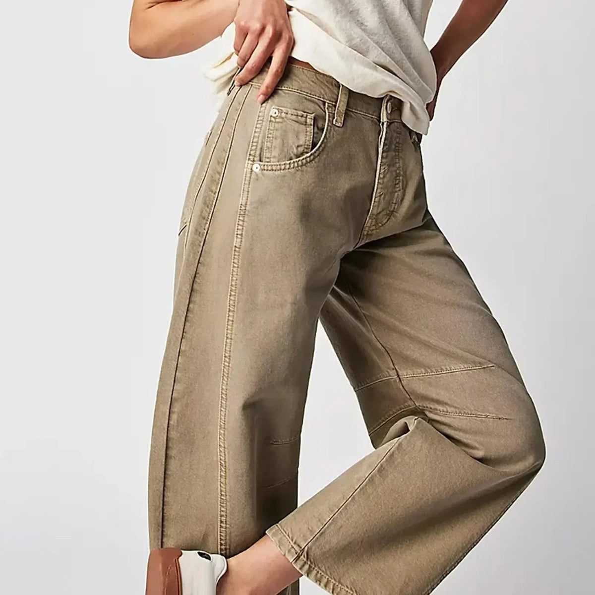 Wide-Leg Trousers with Relaxed Fit - product photo 3