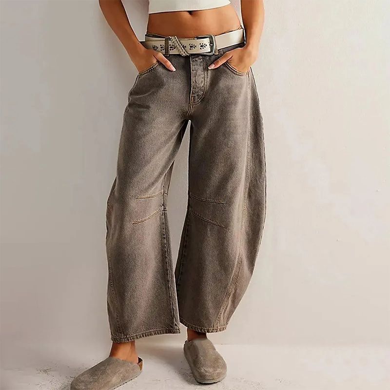 Wide-Leg Trousers with Relaxed Fit - product photo 4