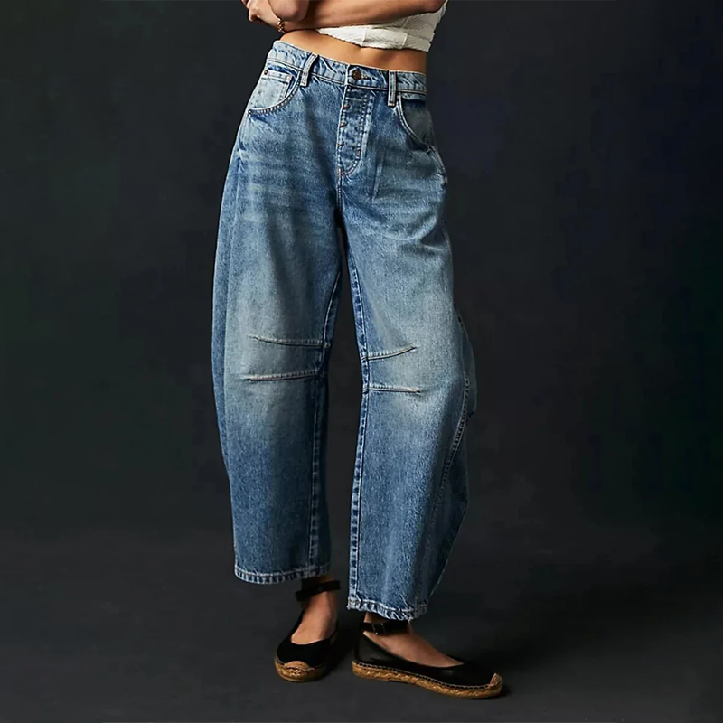 Wide-Leg Trousers with Relaxed Fit - product photo 7