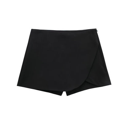 Wrap-Front Skort with Elastic Waistband - product photo 10