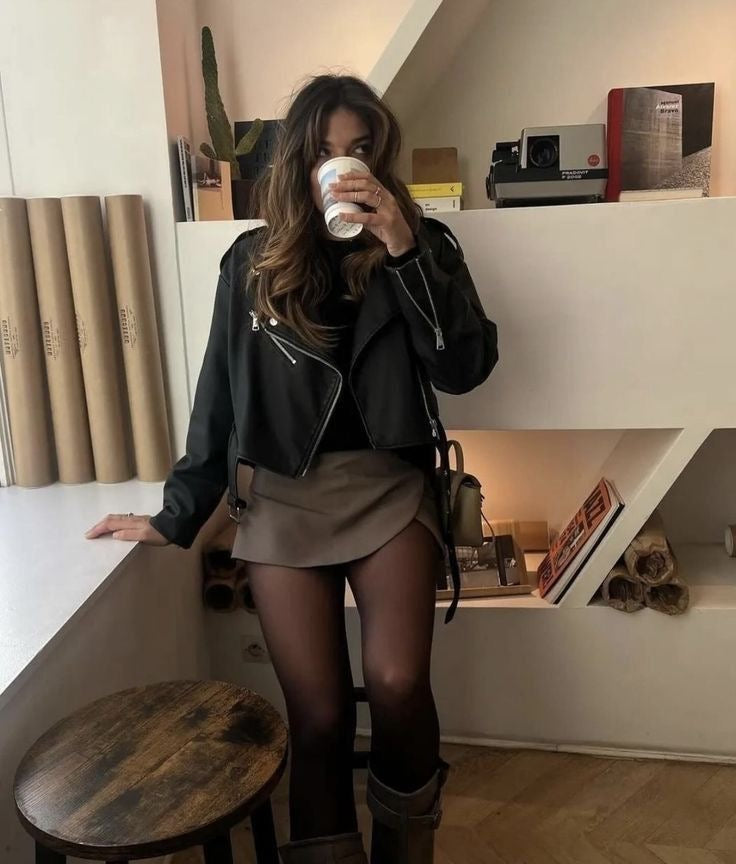 Wrap-Front Skort with Elastic Waistband - product photo 3