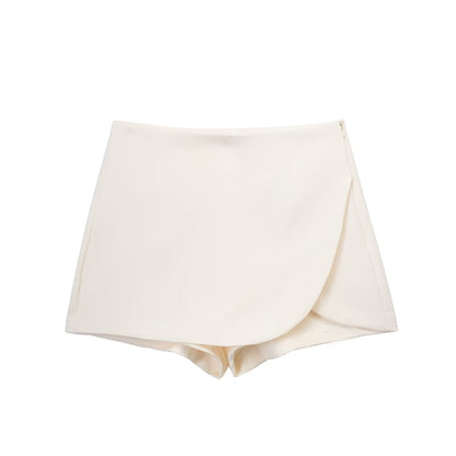 Wrap-Front Skort with Elastic Waistband - product photo 9