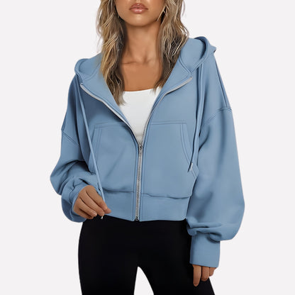 Zip-Up Hoodie with Hood - product photo 10