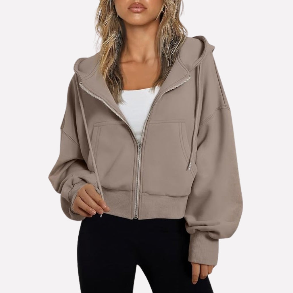 Zip-Up Hoodie with Hood - product photo 11