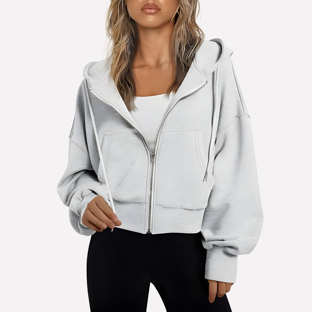 Zip-Up Hoodie with Hood - product photo 13