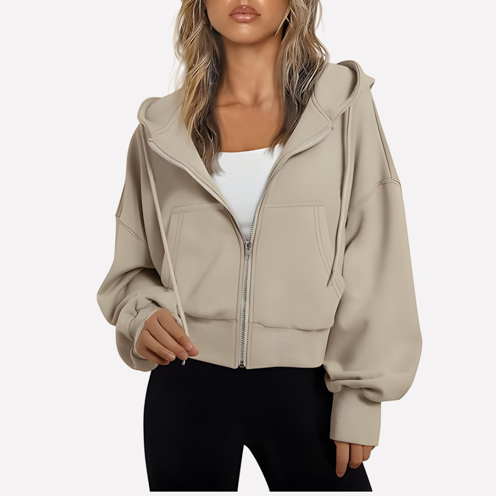 Zip-Up Hoodie with Hood - product photo 14