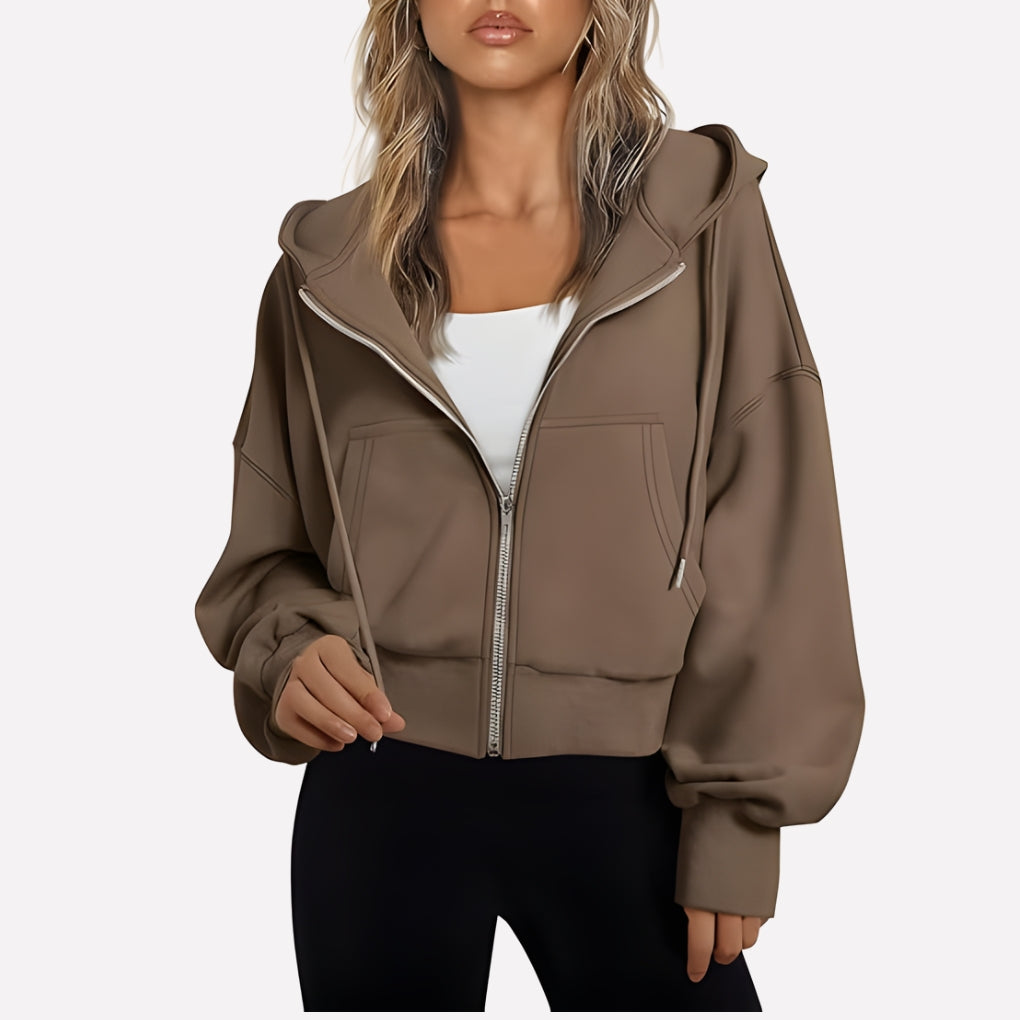 Zip-Up Hoodie with Hood - product photo 17