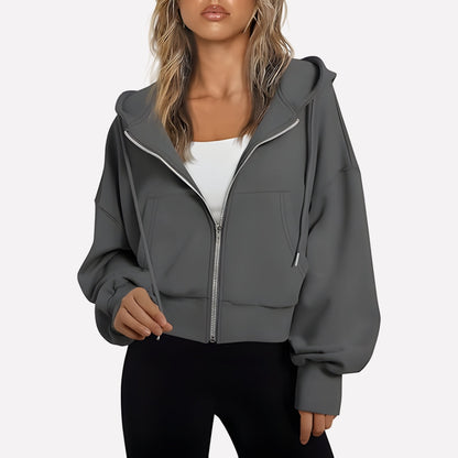 Zip-Up Hoodie with Hood - product photo 2