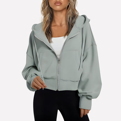 Zip-Up Hoodie with Hood - product photo 3