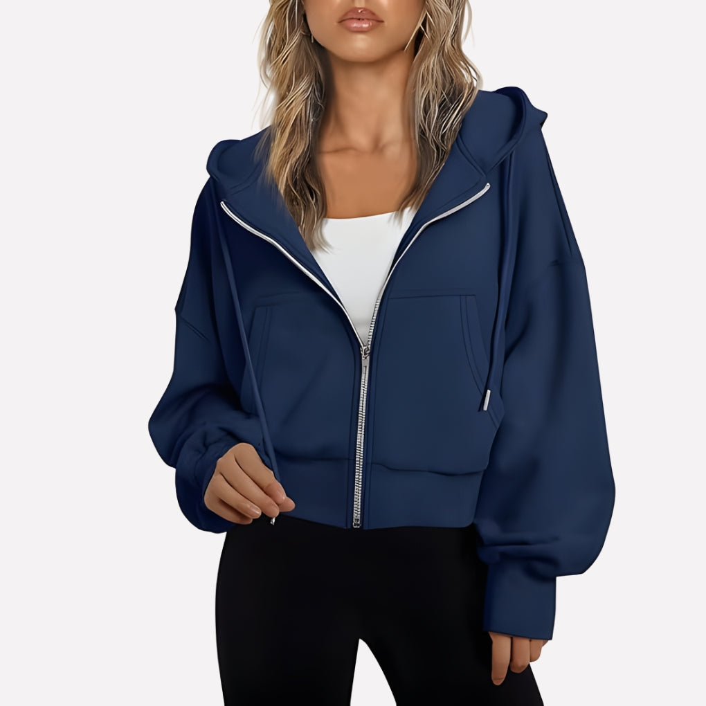 Zip-Up Hoodie with Hood - product photo 6