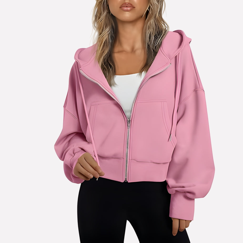 Zip-Up Hoodie with Hood - product photo 7