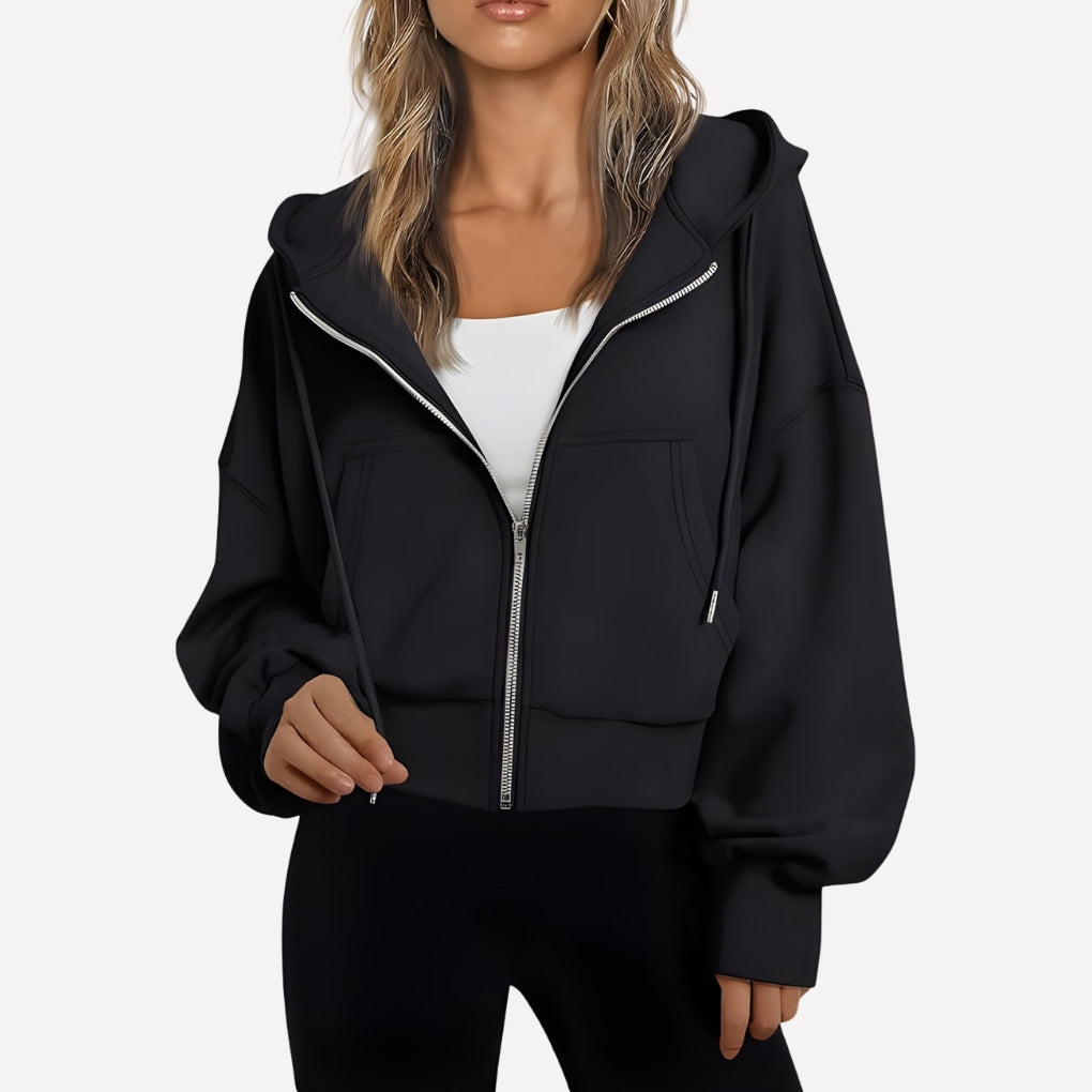 Zip-Up Hoodie with Hood - product photo 9