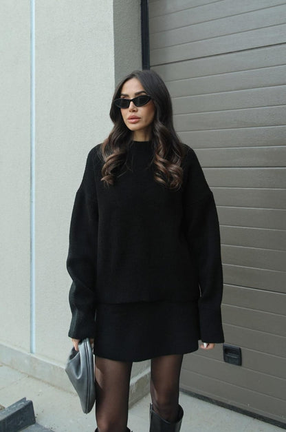 Dames tweedelige set met trui en rok