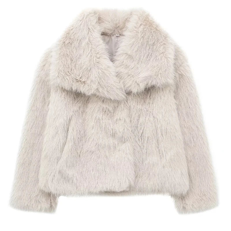 Soft Faux Fur Coat