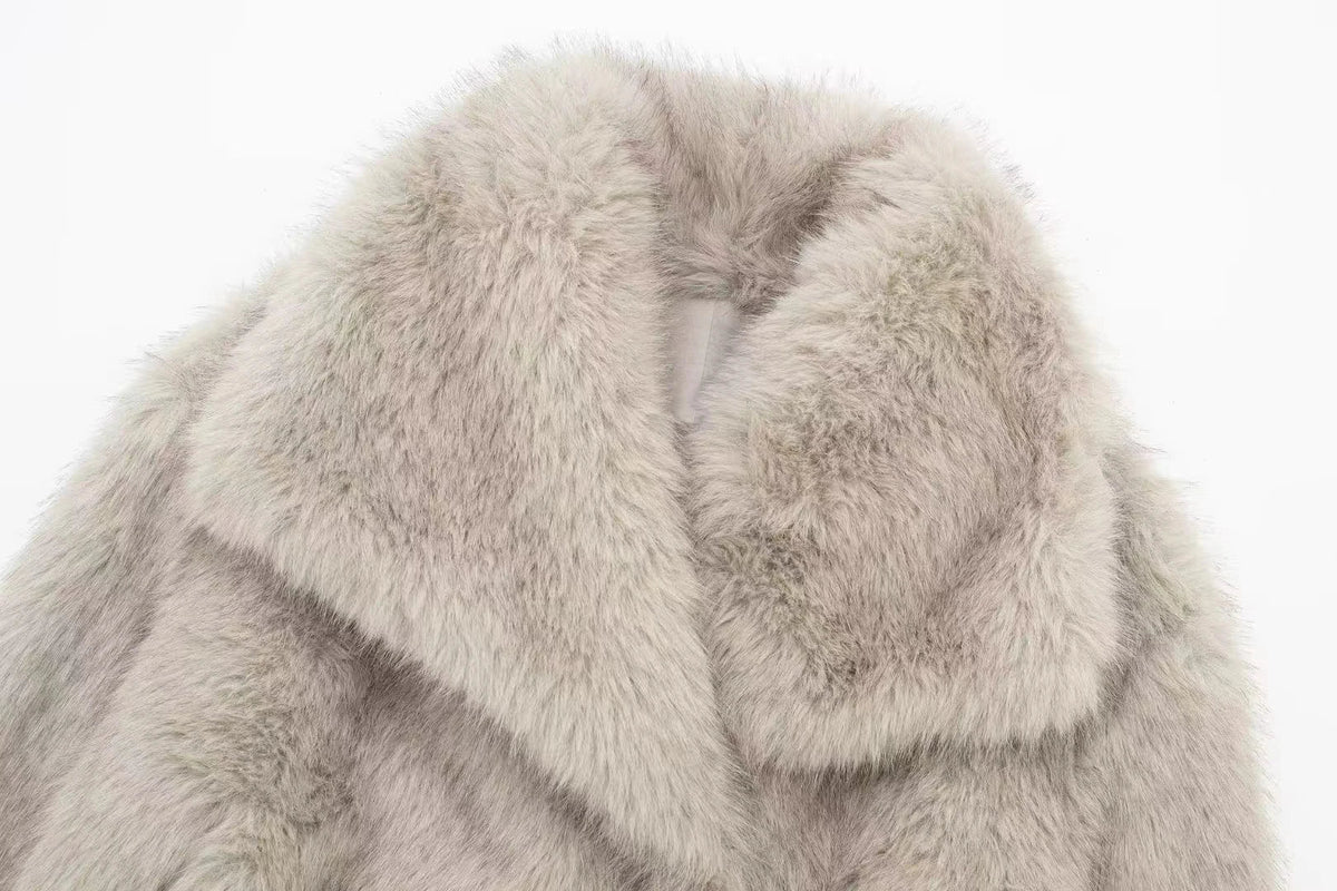 Soft Faux Fur Coat