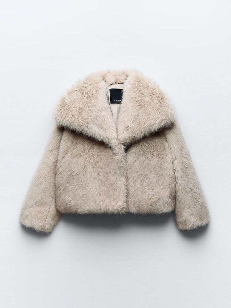 Soft Faux Fur Coat