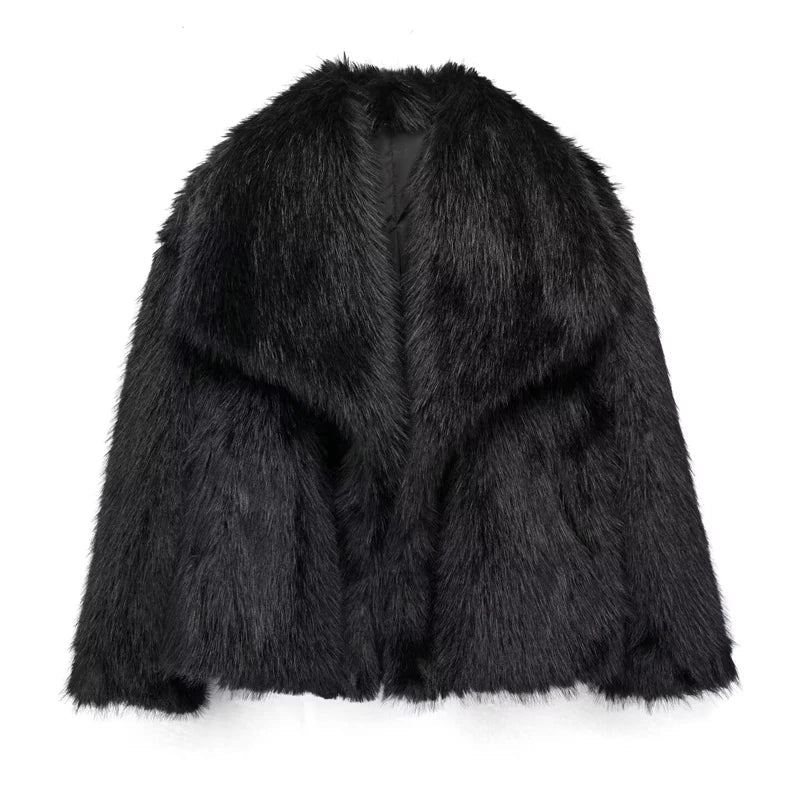 Soft Faux Fur Coat